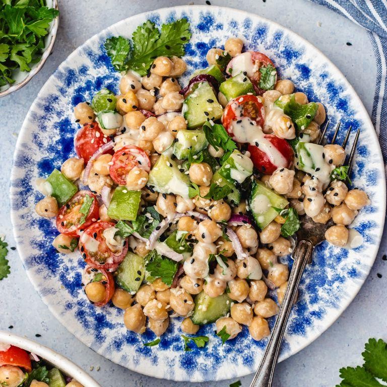 Chickpea and Tahini Salad