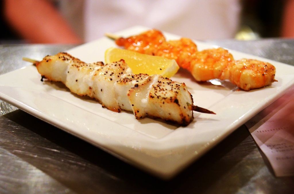Chilean Sea Bass and Shrimp Skewers