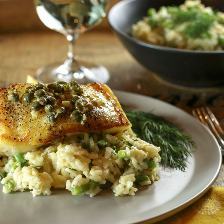 Chilean Sea Bass with Creamy Dill Sauce