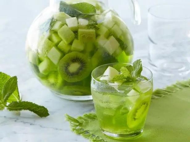 Chilled Melon and Mint Sangria