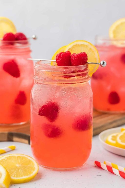 Chilled Raspberry Vodka Collins
