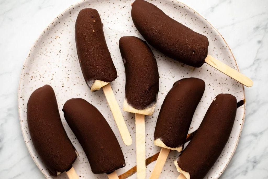 Chocolate Banana Popsicles