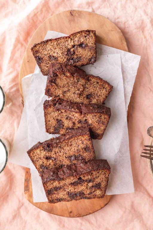 Chocolate Chip Banana Bread with Almond Flour