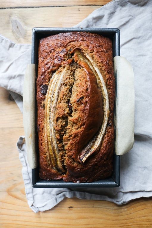 Chocolate Chip Banana Bread with Espresso Powder