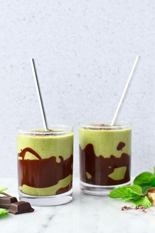 Chocolate Mint Weight Watcher Smoothie
