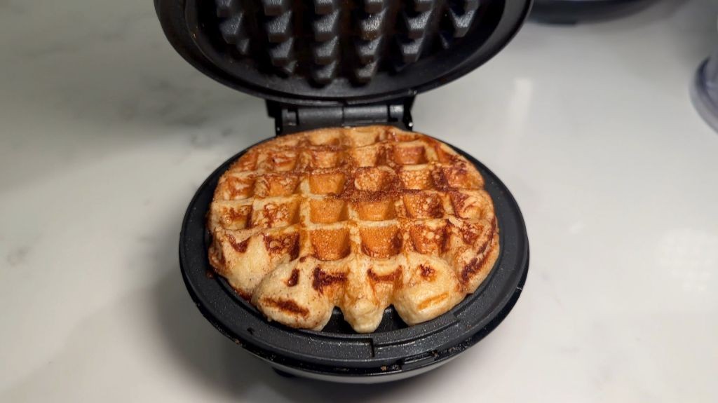 Cinnamon Roll Protein Waffles