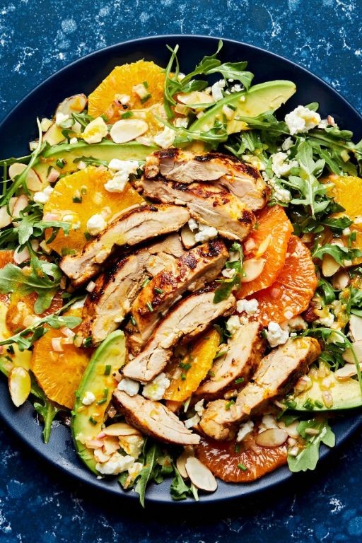 Citrus Chicken Salad with Grapes and Orange Zest