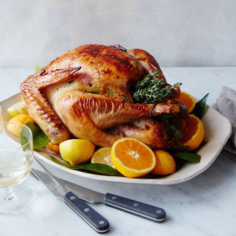 Citrusy Turkey Stock with Orange Peel