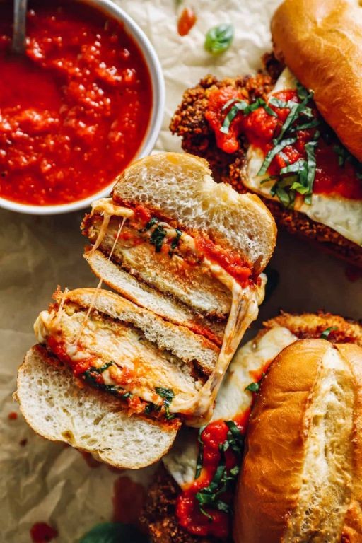 Classic Chicken Parmesan Sub with Marinara Sauce