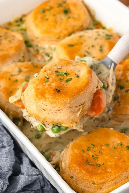 Classic Chicken and Biscuit Casserole