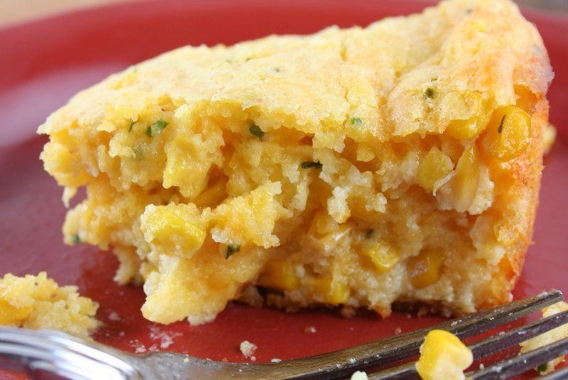 Classic Corn Pudding with Cheddar Cheese