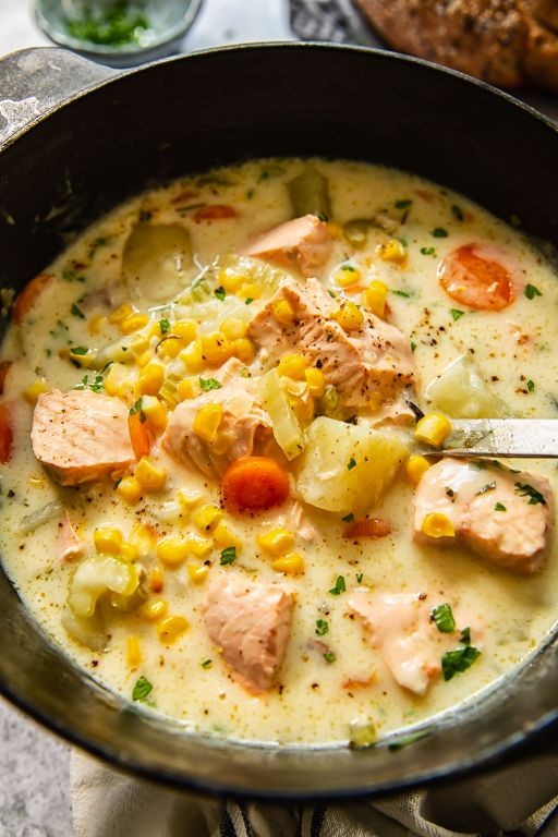 Classic Creamy Salmon Chowder