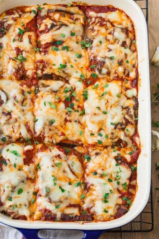 Classic Eggplant Lasagna with Ricotta and Mozzarella