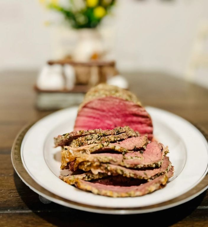Classic Eye of Round Roast with Garlic and Herbs