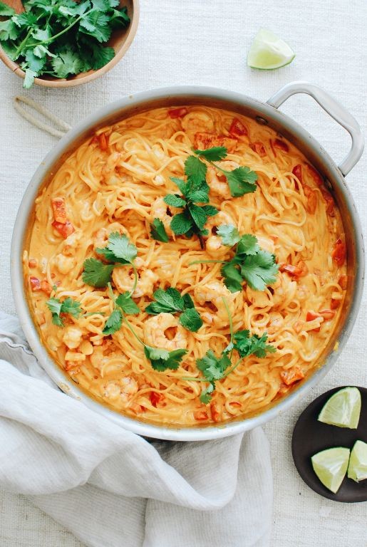 Coconut Curry Shrimp Lo Mein