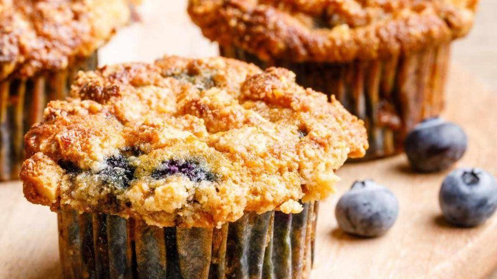 Coconut Flour Blueberry Muffins