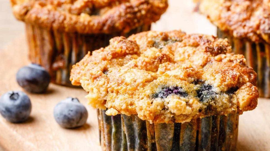 Coconut Flour Blueberry Muffins