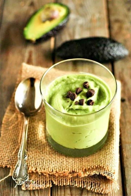 Coconut Milk Avocado Mousse with Lime Zest