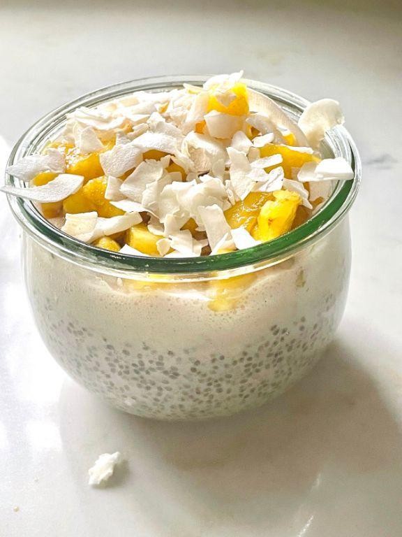 Coconut Milk Chia Pudding with Pineapple