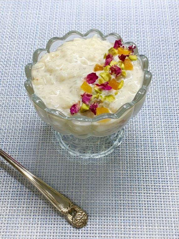Coconut Milk Rice Pudding with Cardamom