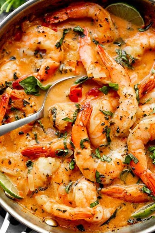 Coconut Milk Shrimp Scampi