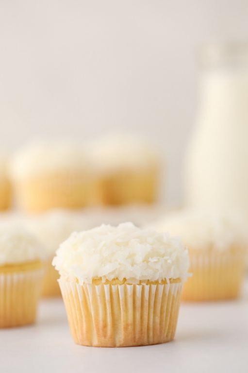 Coconut Snowball Christmas Muffins
