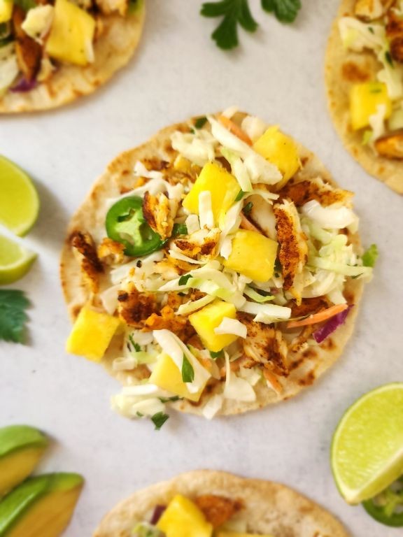 Conch Tacos with Pineapple Salsa