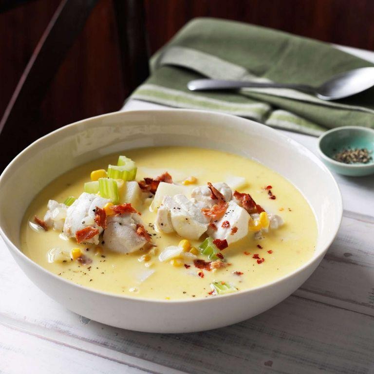 Corn and Cod Chowder
