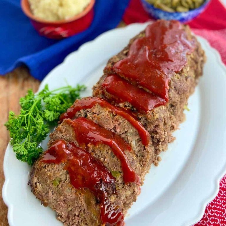 Country-Style Meatloaf with Tomato Glaze