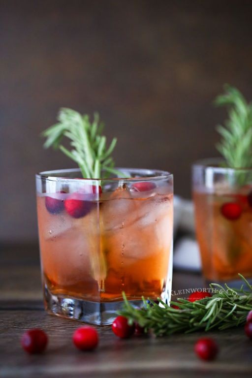 Cranberry Apple Cider Spritzer