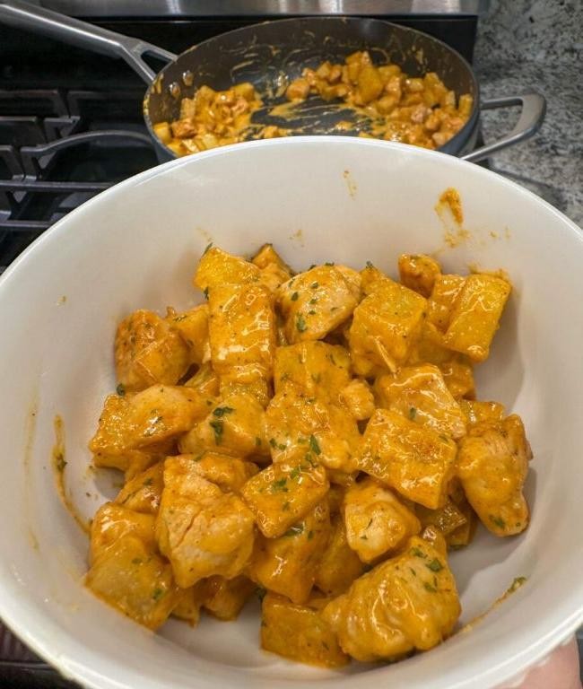 Creamy Cajun Chicken and Potato Skillet