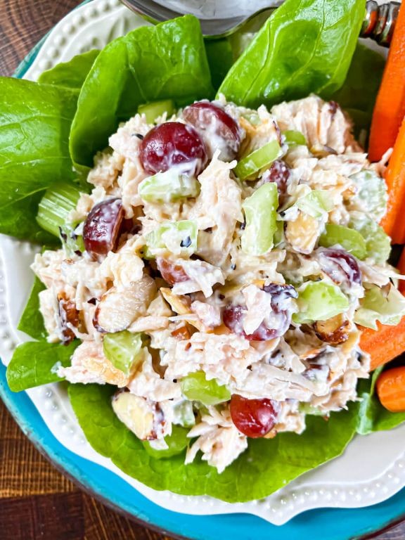 Creamy Chicken Salad with Grapes and Celery