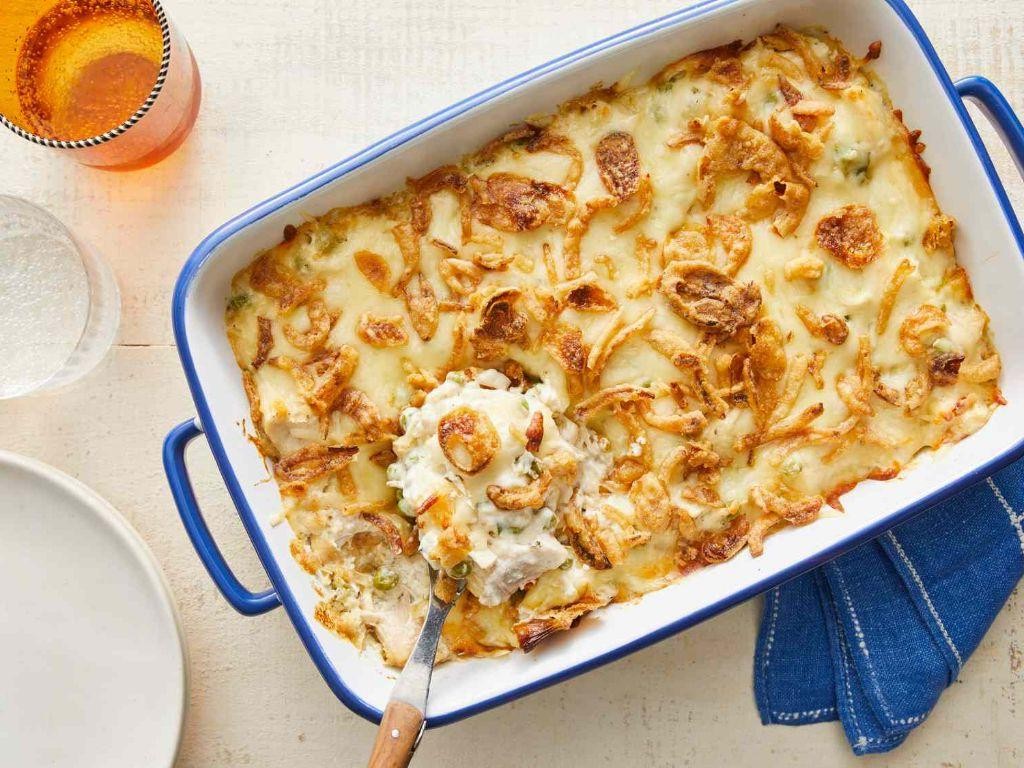 Creamy French Onion Chicken and Potato Casserole