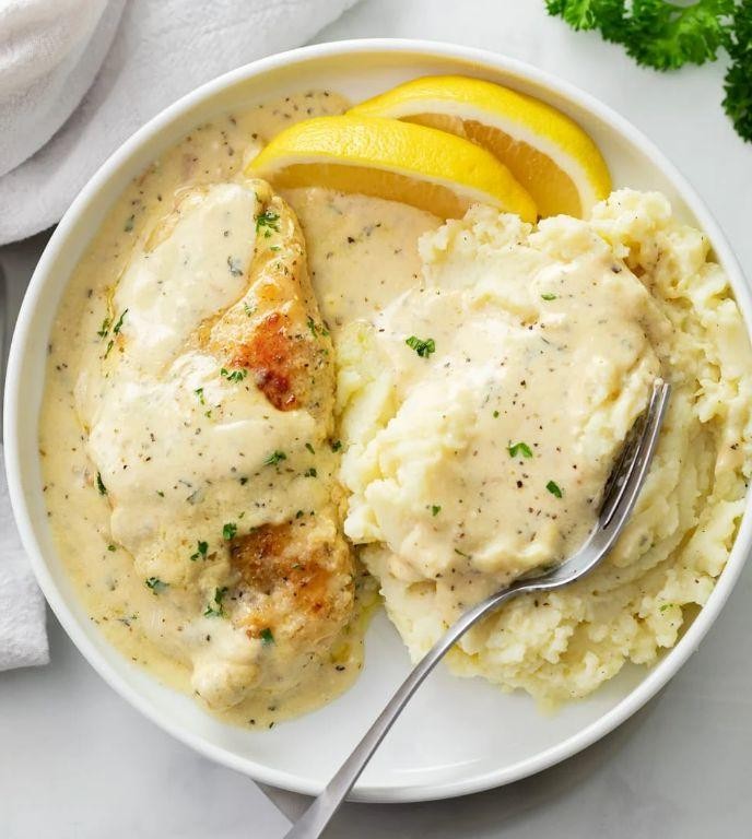 Creamy Herb Chicken and Scalloped Potatoes