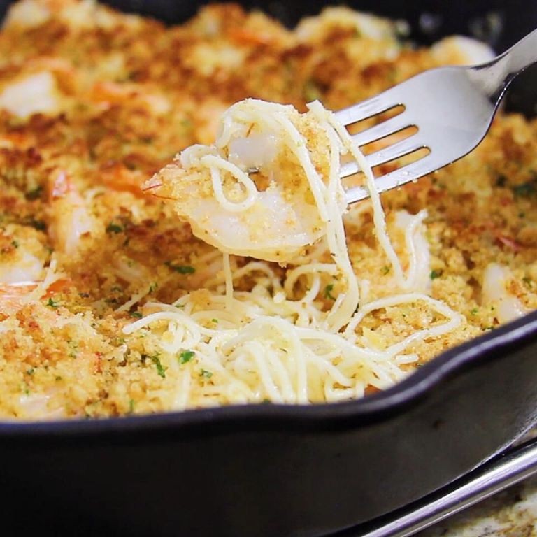 Creamy Parmesan Shrimp Scampi