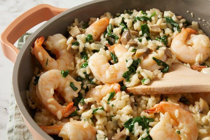 Creamy Shrimp and Spinach Risotto