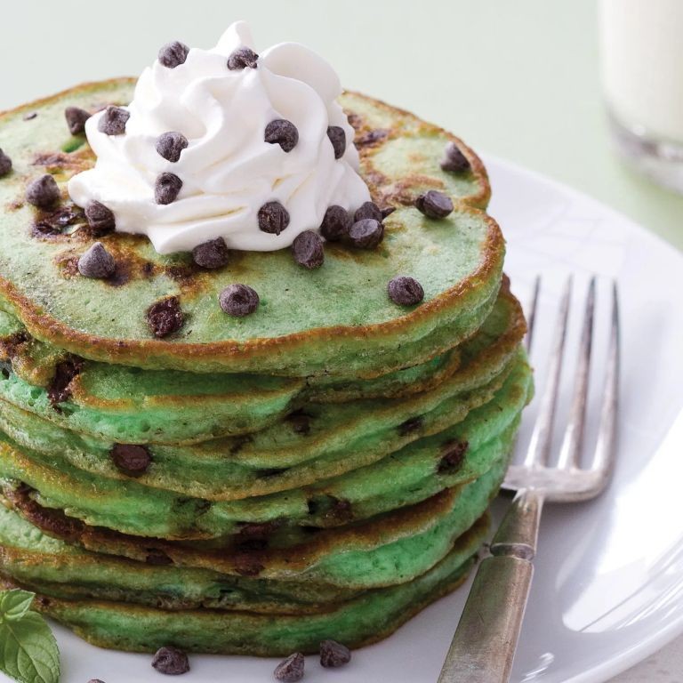 Creme de Menthe Pancakes