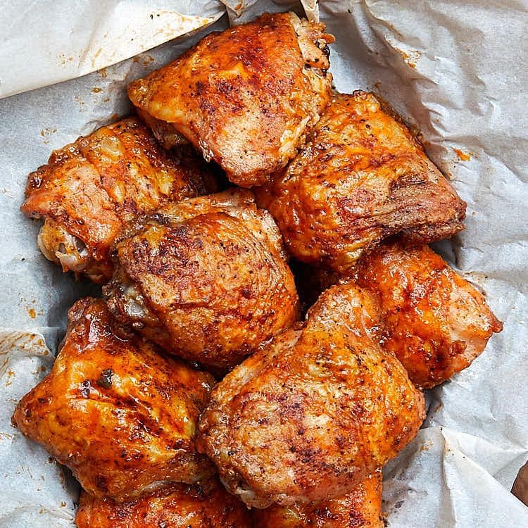 Crispy Oven-Fried Chicken Thighs and Legs