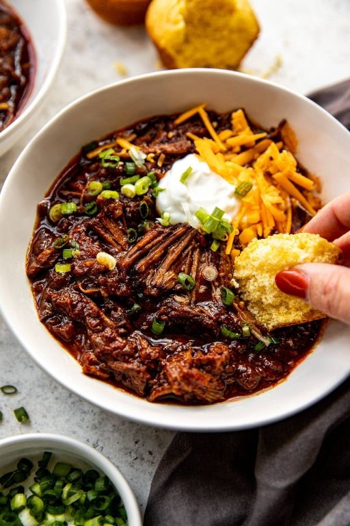 Crock Pot Texas Chili with Pork Shoulder