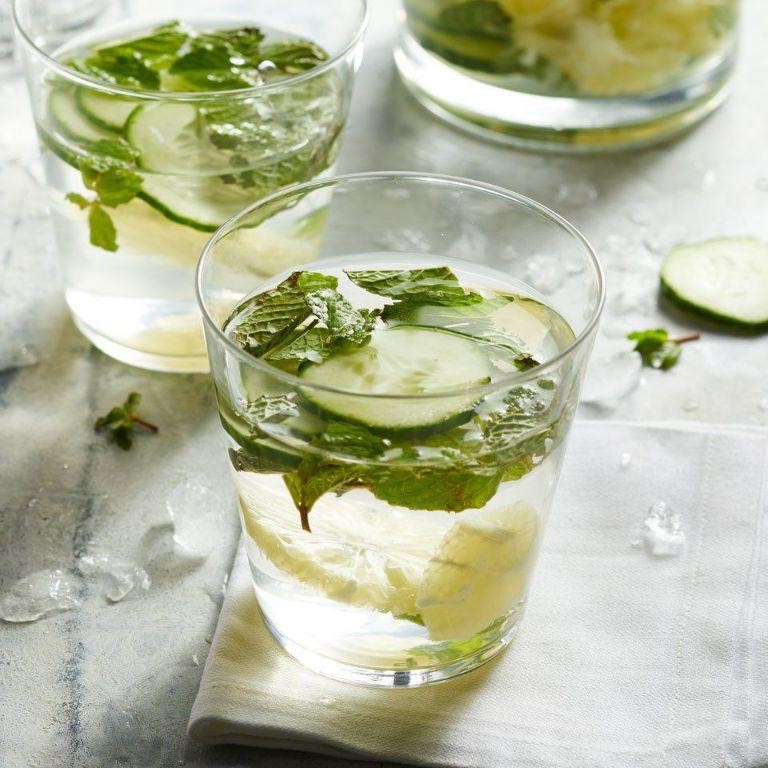 Cucumber and Mint Infused Water
