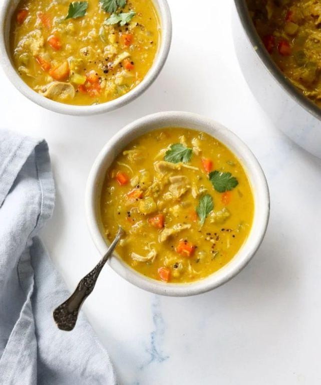 Curried Chicken and Lentil Soup