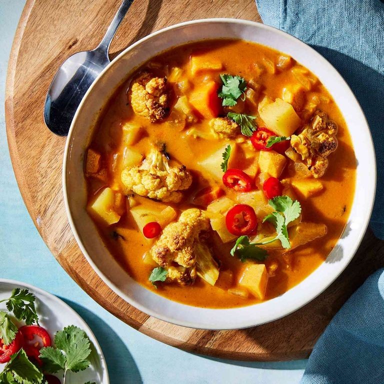 Curried Potato and Cauliflower Soup