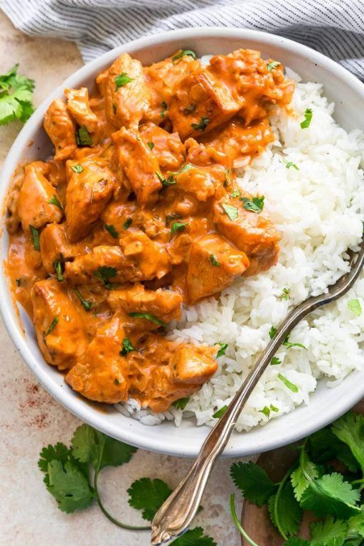 Curry Coconut Chicken Rice Bowl
