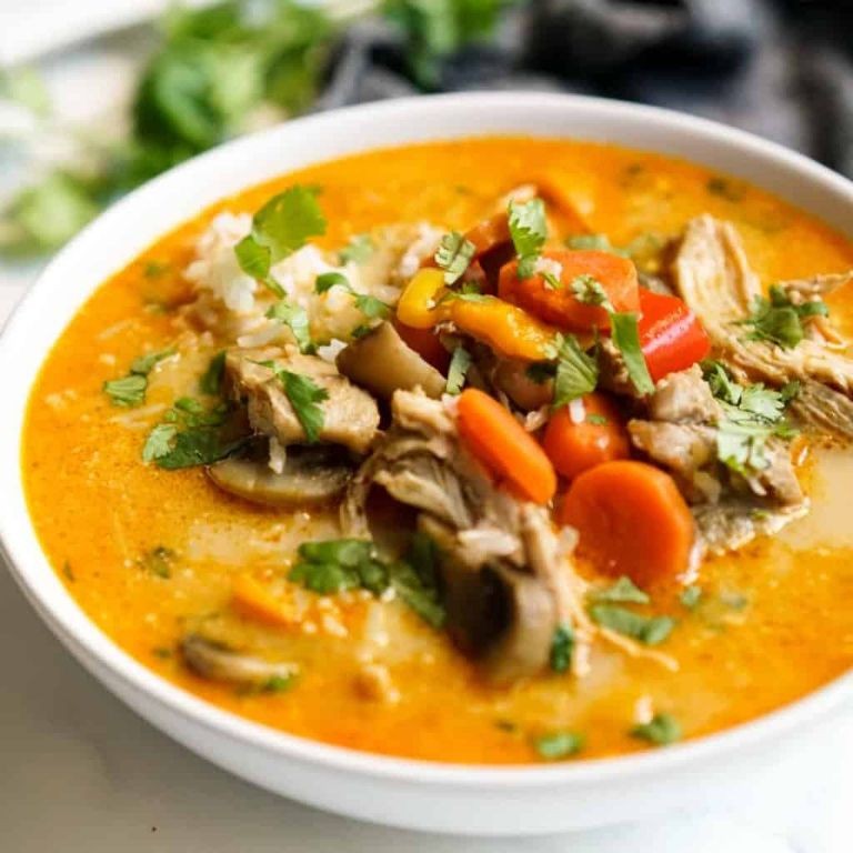 Curry-Spiced Chicken and Biscuit Soup