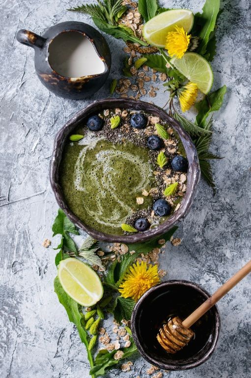 Dandelion Flower Smoothie Bowl