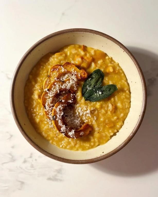 Delicata Squash Risotto with Parmesan