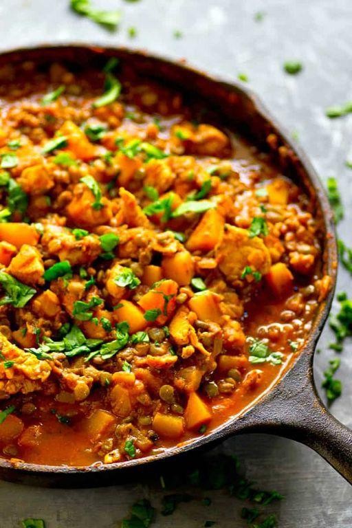 Delicata Squash and Lentil Curry