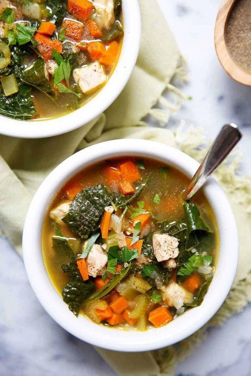 Detoxifying Chicken and Kale Soup