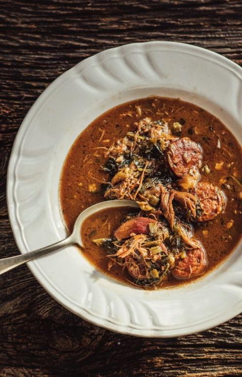 Duck Leg Gumbo with Andouille Sausage