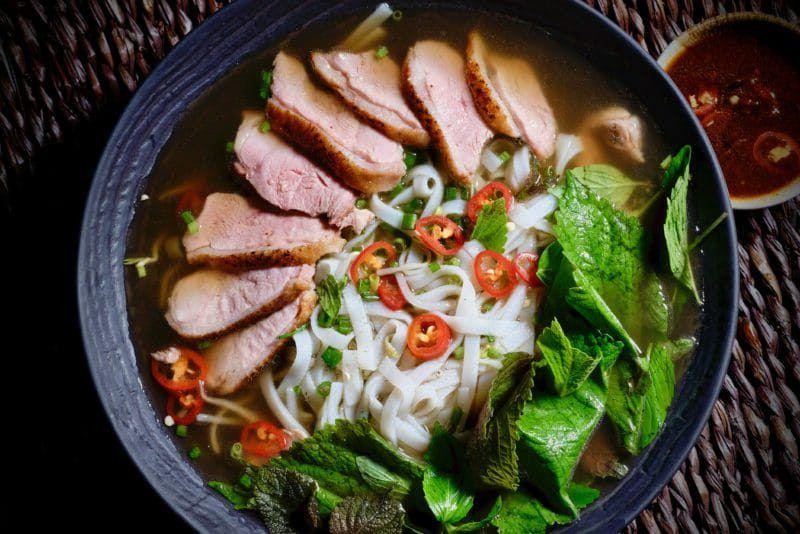 Duck Leg Pho with Star Anise and Ginger